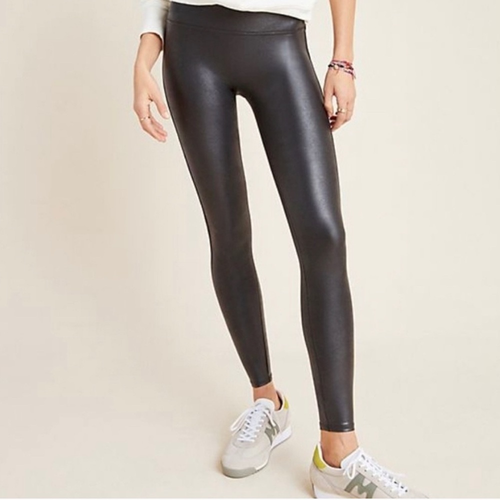 Spanx Faux Leather Leggings Size Small
